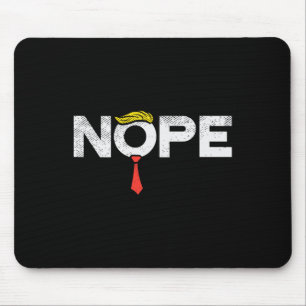 Mousepad Peruca de Gravata Vermelha Anti-trump Pare Donald