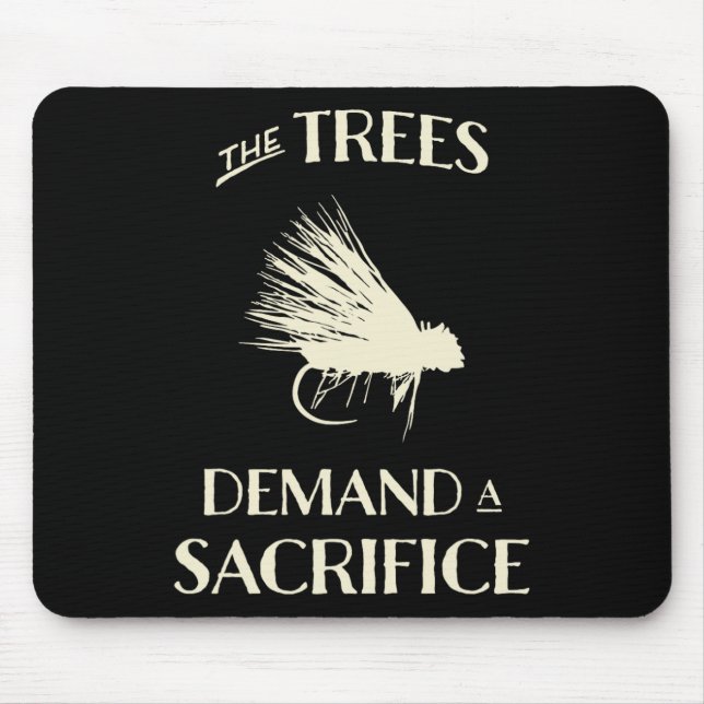 Mousepad Pesca com Mosca para Truta Engraçado Lançamento de (Frente)