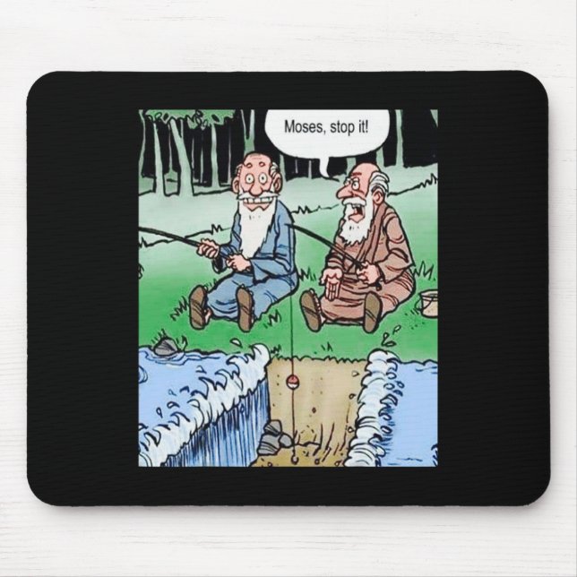 Mousepad Pesca com vara de Moses  (Frente)
