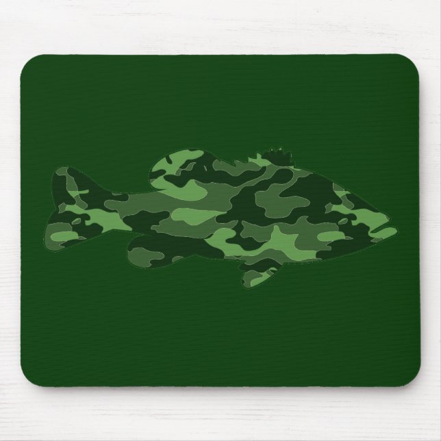 Mousepad Pesca da perda verde de Camo (Frente)