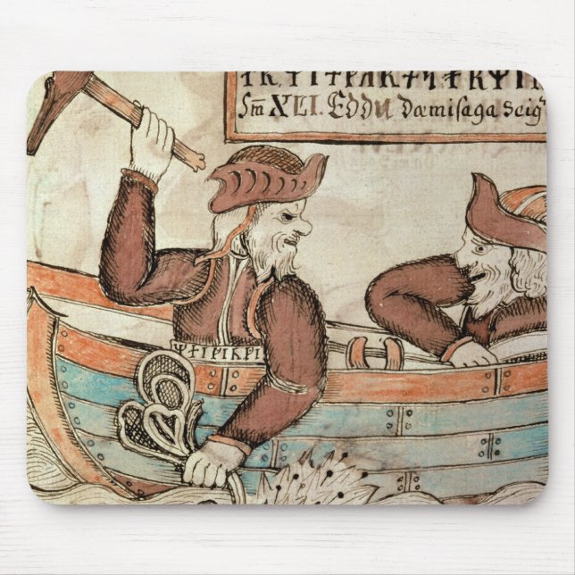 Mousepad Pesca do Thor para a serpente de Midgard (Frente)