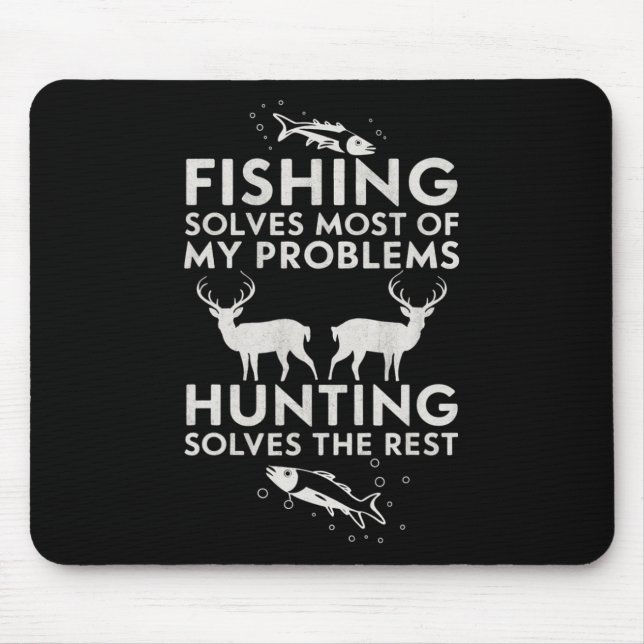 Mousepad Pesca E Caça Oferta Dia de os pais De Humor Caçado (Frente)