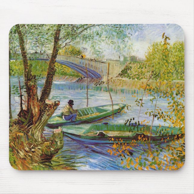 Mousepad Pesca na Primavera, Vincent van Gogh (F354) (Frente)