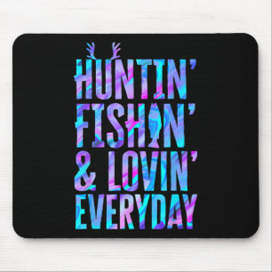 Mousepad Pescado Caçador E Adorável Pescar O Dia A Dia