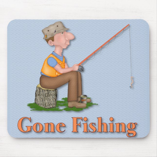 Mousepad Pescador de pesca abandonado (Frente)