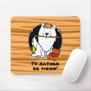 Mousepad Pescador de pesca - Cão esquimó americano - Cachor