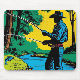 Mousepad Pescador em Riverbank