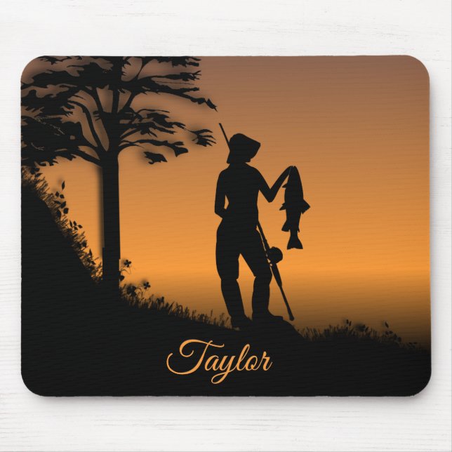 Mousepad Pescadora ao Crepúsculo Pessoal (Frente)