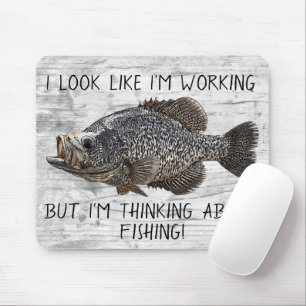 Mousepad Pescar Pânus Engraçado Trabalhos De Pesca Engraçad