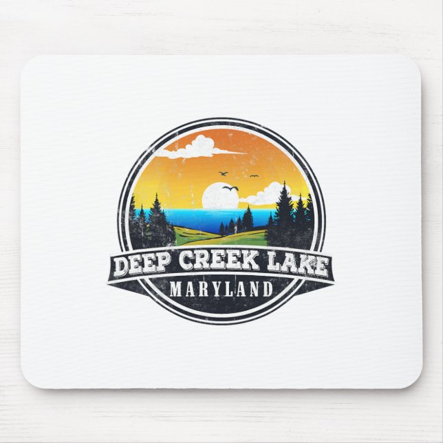 Mousepad Pescaria Acampamento de Barco - Lago Deep Creek La (Frente)