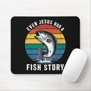 Mousepad Pescaria Até Jesus Tinha História de Peixe Robalo 