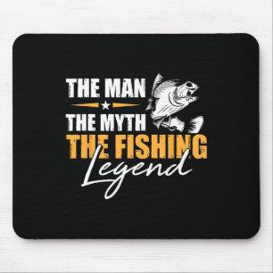 Mousepad Pescaria O Homem Mito Lenda Pescador Legal