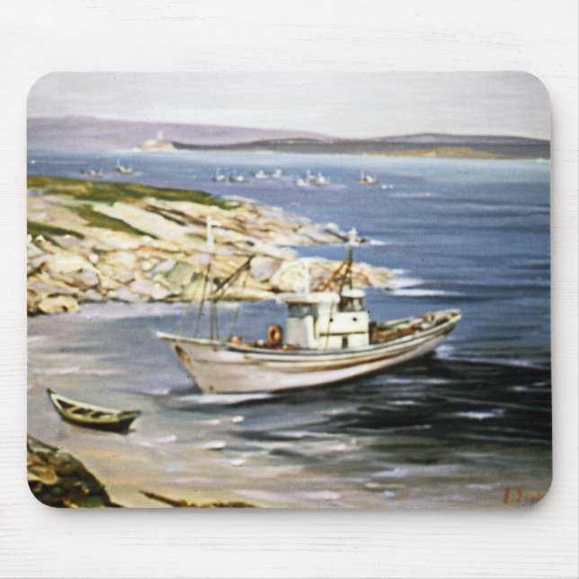 Mousepad Pesqueiro en Muxía (A Coruña) (Frente)