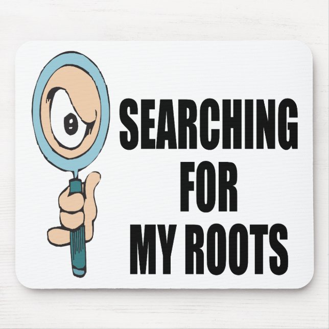 Mousepad Pesquisa por minhas raizes (Frente)
