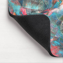 Mousepad Pêssego avermelhado a manchas cianas na parede ásp