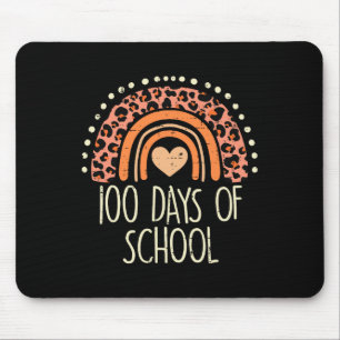 Mousepad Pêssego Leopardo Arco-íris 100 Dias Escola Fofo 10