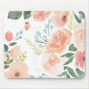 Mousepad Pêssego Pastel de florescência do prazer