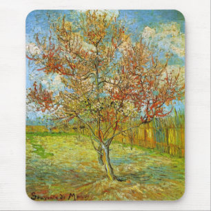 Mousepad Pessegueiro Rosa em Flor por Vincent van Gogh