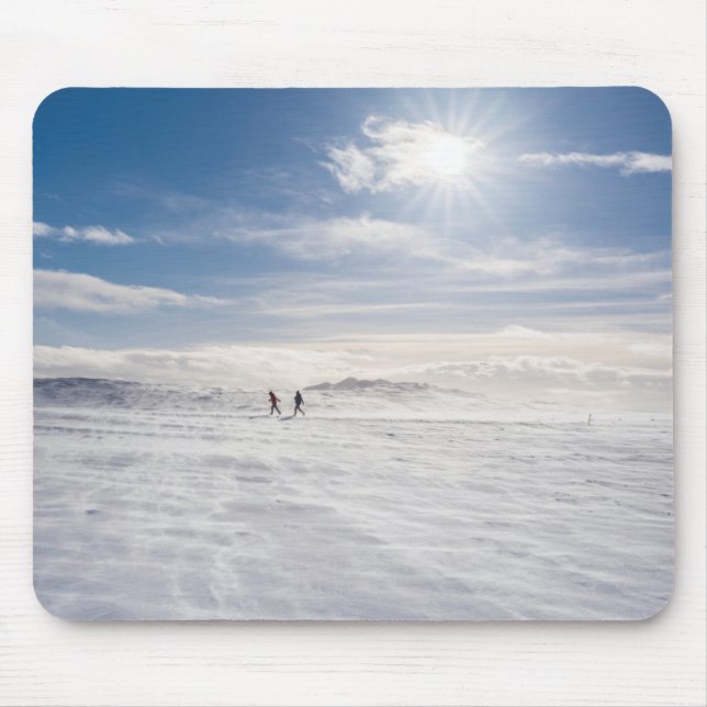 Mousepad Pessoas andando sobre a neve, Islândia (Frente)