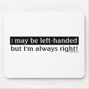 Mousepad Pessoas canhotas