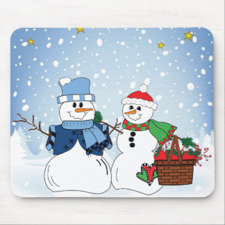 Mousepad Pessoas da neve na neve