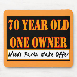 Mousepad Pessoas de 70 anos, um proprietário - as peças das