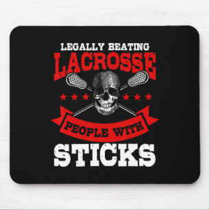 Mousepad Pessoas Legalmente Batidas Com Sticks Lacrosse Pla