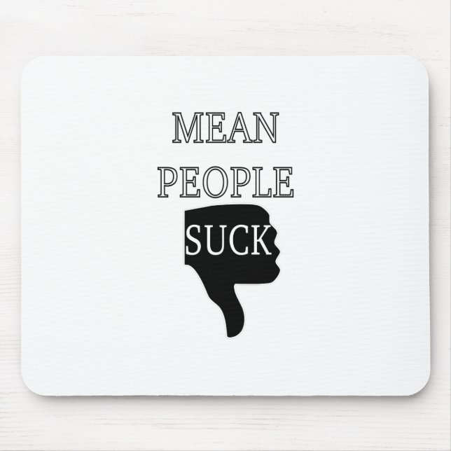 Mousepad Pessoas Médias Suck (Frente)