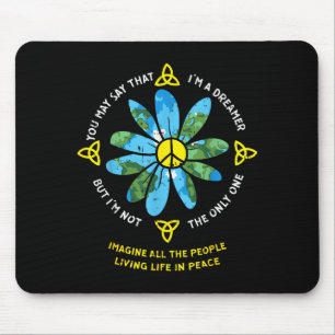 Mousepad Pessoas Vivendo a Vida em Paz Vintage 80s Hipe Hom
