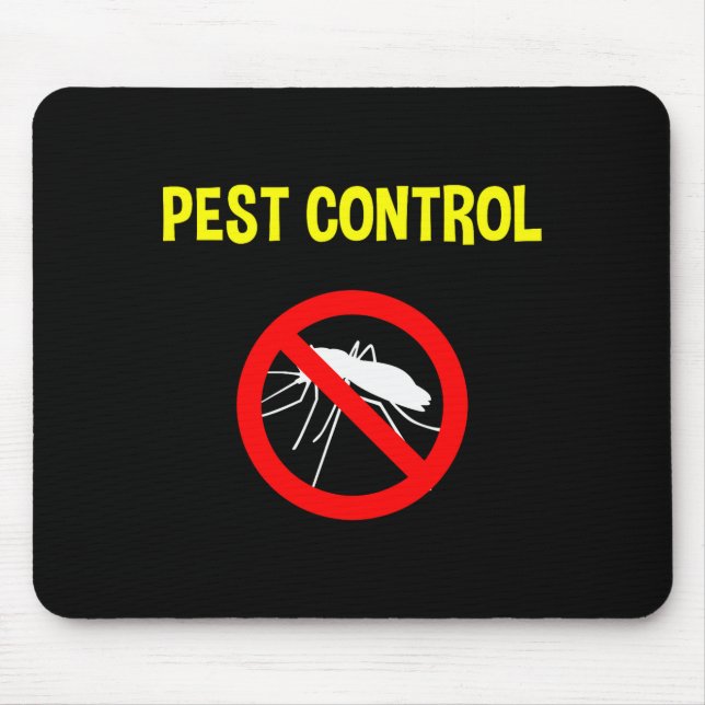 Mousepad Pest Control Funny Halloween Costume Exterminator  (Frente)