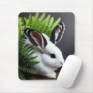 Mousepad Petal O Coelhinho Negro E Branco, Pasta-Mão