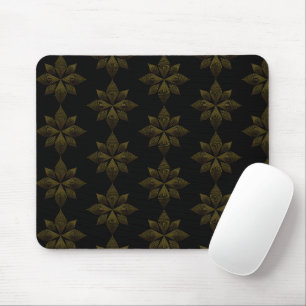 Mousepad pétala da flor da linha ouro