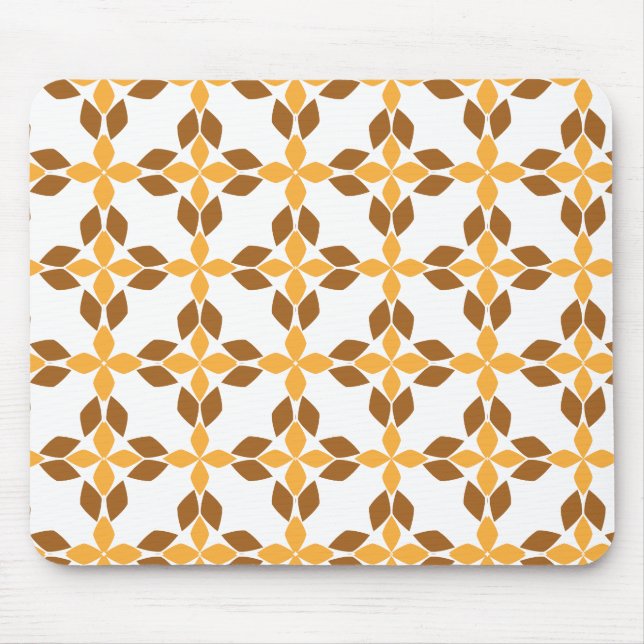 Mousepad pétala de flor castanha (Frente)