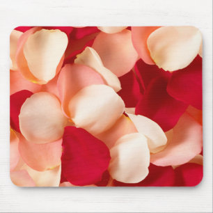 Mousepad pétalas cor-de-rosa rosa e vermelho