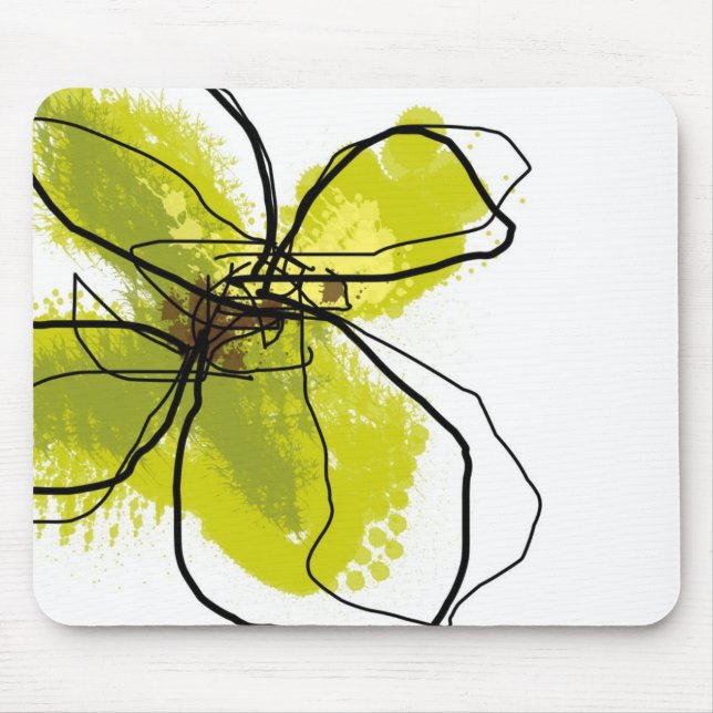 Mousepad Pétalas verdes - tapete do rato (Frente)