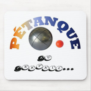 Mousepad Petanque na design de trabalho