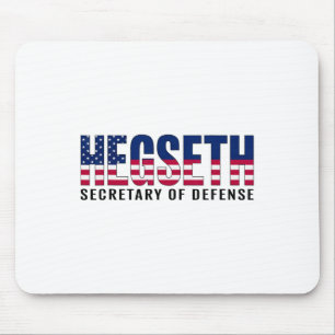 Mousepad Pete Hegseth Secretário de Defesa Bandeira America