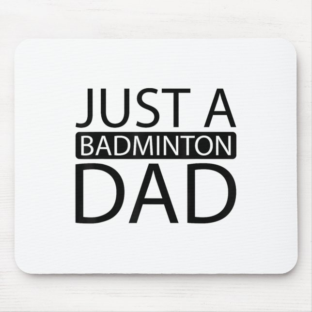 Mousepad Peteca de Badminton - Só Um Badminto (Frente)