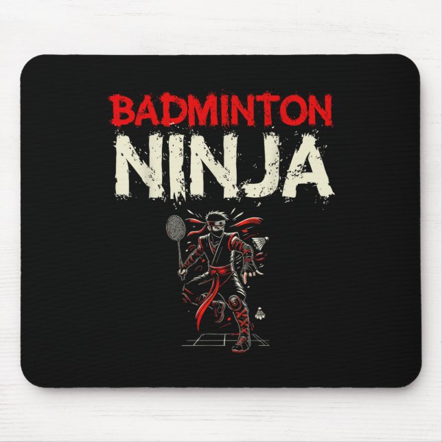 Mousepad Peteca Ninja de Badminton  (Frente)