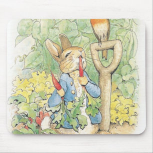 Mousepad Peter Rabbit In Garden - Beatrix Potter