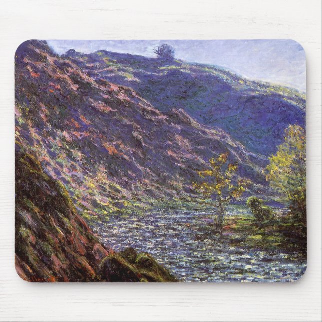 Mousepad Petite Creuse, luz do sol de Claude Monet (Frente)