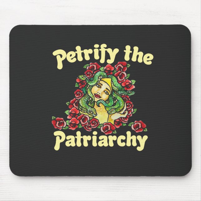 Mousepad Petrify a medusa feminista Patriarca (Frente)