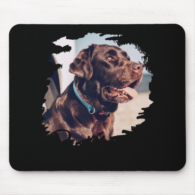 Mousepad Pets Simple Modern Cool Tygraphy Name And Photo  (Frente)