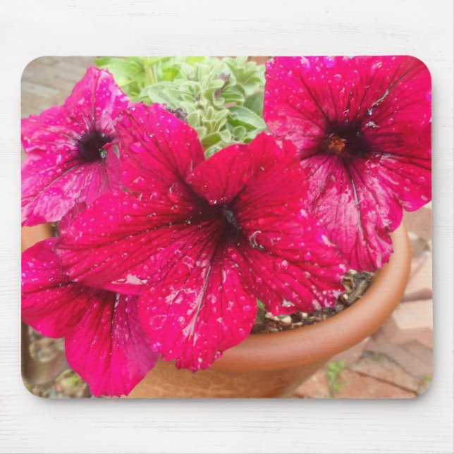 Mousepad Petunias Rosa (Frente)
