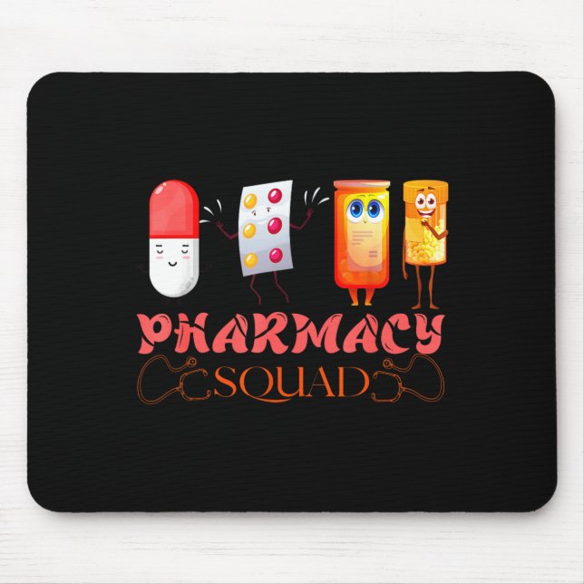 Mousepad Pharmacy Squad Valentines Cute Lls Pharmacist Phar (Frente)