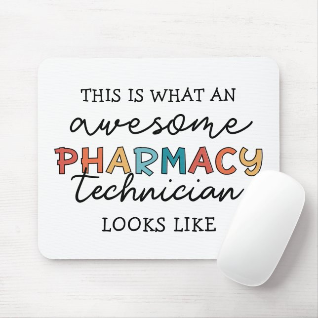 Mousepad Pharmacy Technician Awesmanutenção Pharmacy Tech E (Com mouse)