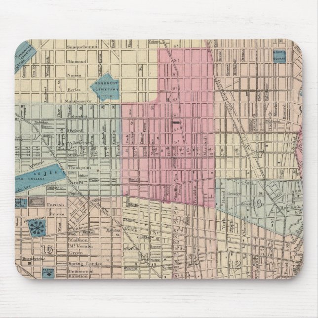 Mousepad Philadelphia, Mapa da Pensilvânia (Frente)