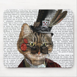 Mousepad Phileas Feline Steampunk Cat & Top Hat 2