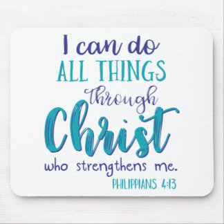 Mousepad Philippians 4:13 tealpur
