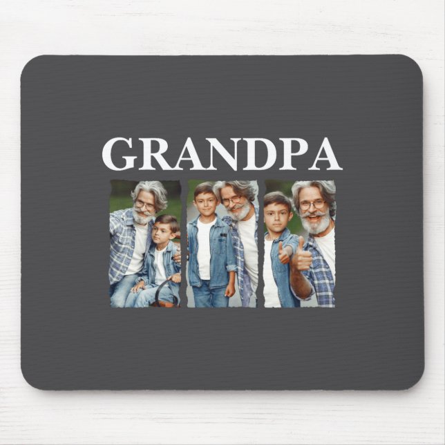 Mousepad Photo Collage Grandpa D Gift  (Frente)
